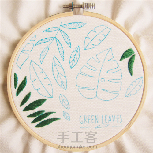 盛夏季，为你心爱的小物上绣上一片嫩绿