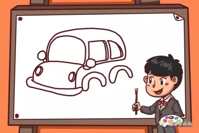 宝宝认识的交通工具简笔画,儿童简笔画入门小汽车0-3岁