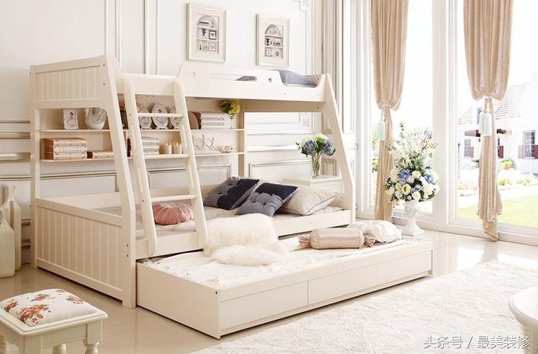 儿童房高低床还是普通床实用,儿童房高低床定制还是买