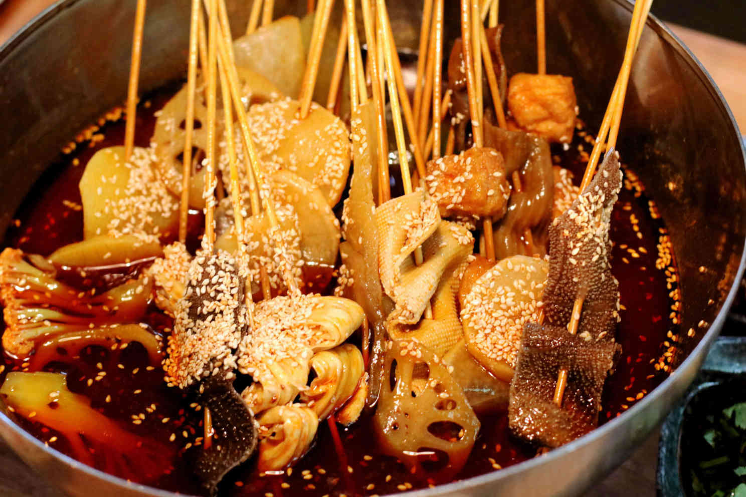 钵钵鸡啊,成都钵钵鸡甜水面