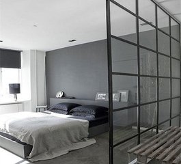 纯玻璃隔断的优点简约大气,玻璃隔断极简