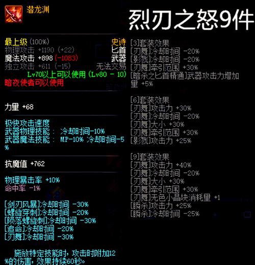 dnf所有史诗装备,dnf哪些史诗装备分解