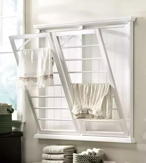 只有飘窗没有阳台晾衣服怎么办,高层没有阳台如何晾衣服