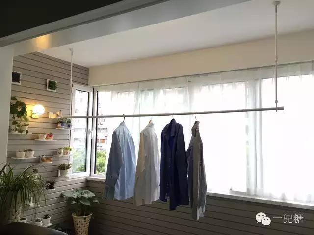 只有飘窗没有阳台晾衣服怎么办,高层没有阳台如何晾衣服