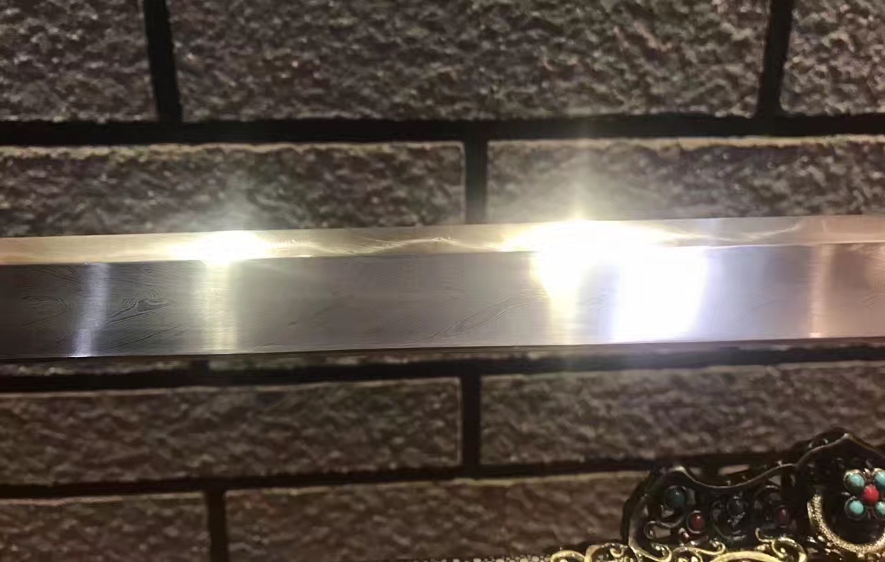 龙泉牡丹唐刀,龙泉唐刀横刀花纹钢