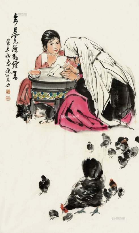 黄胄人物速写大师,毛笔速写人物大师级别