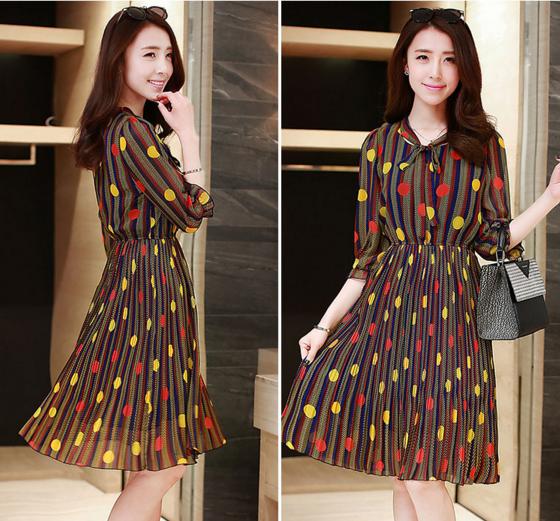 优雅气质高端的连衣裙雪纺,春秋雪纺连衣裙气质高级感轻奢