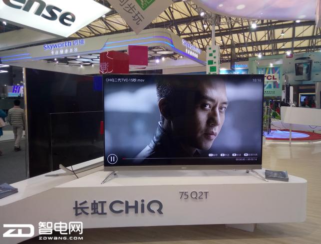 awe2020看点长虹展示双系列8k电视,awe海信大秀