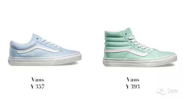 好看的马卡龙配色球鞋,马卡龙配色白色鞋