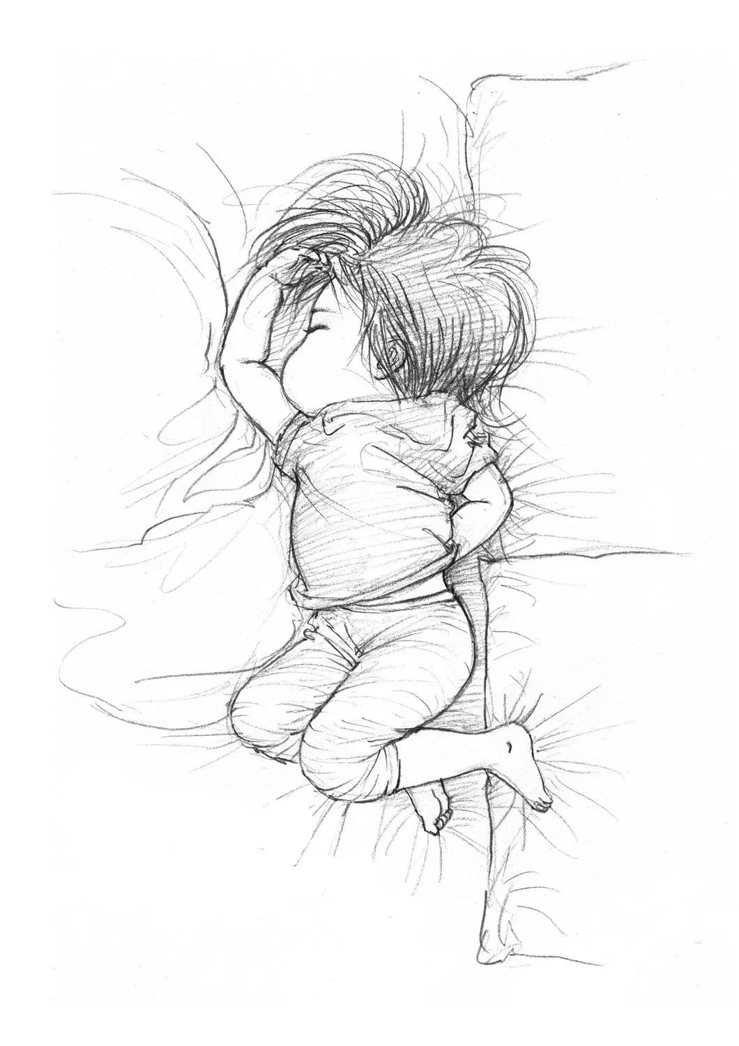 天空下的小雏菊绘画水彩,天空下的绘画作品