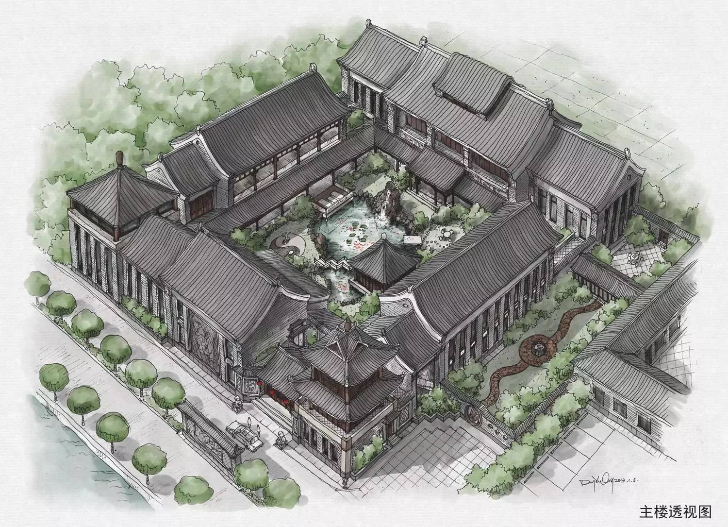 天空下的小雏菊绘画水彩,天空下的绘画作品