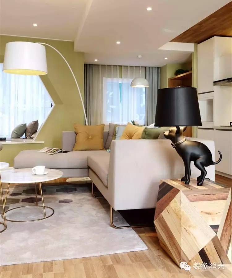 120平现代轻奢loft效果图,23平loft现代简约轻奢风