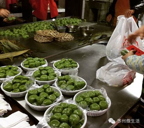 苏州特色时令青团子上市,苏州正宗青团子