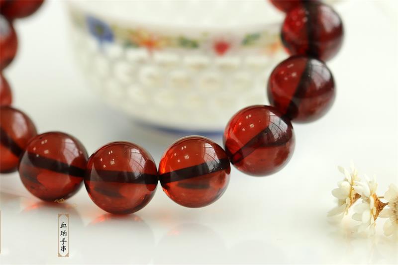 缅甸琥珀棕血珀怎么鉴定真假,108珠血珀怎么辨别真假