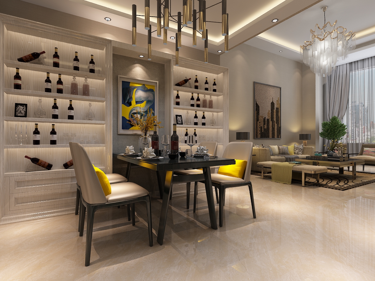 沈阳方林装饰效果图,沈阳方林装修风格图