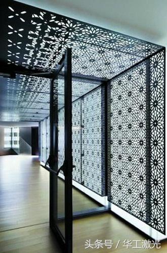 激光镂空的屏风怎么打磨毛刺,激光切割金属屏风效果图