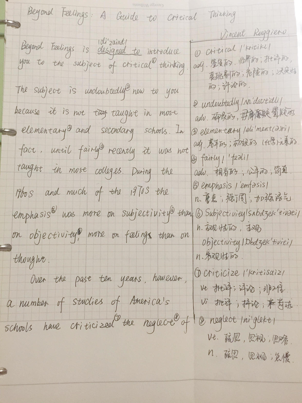 我决定手抄一本书,名叫BeyondFeelings