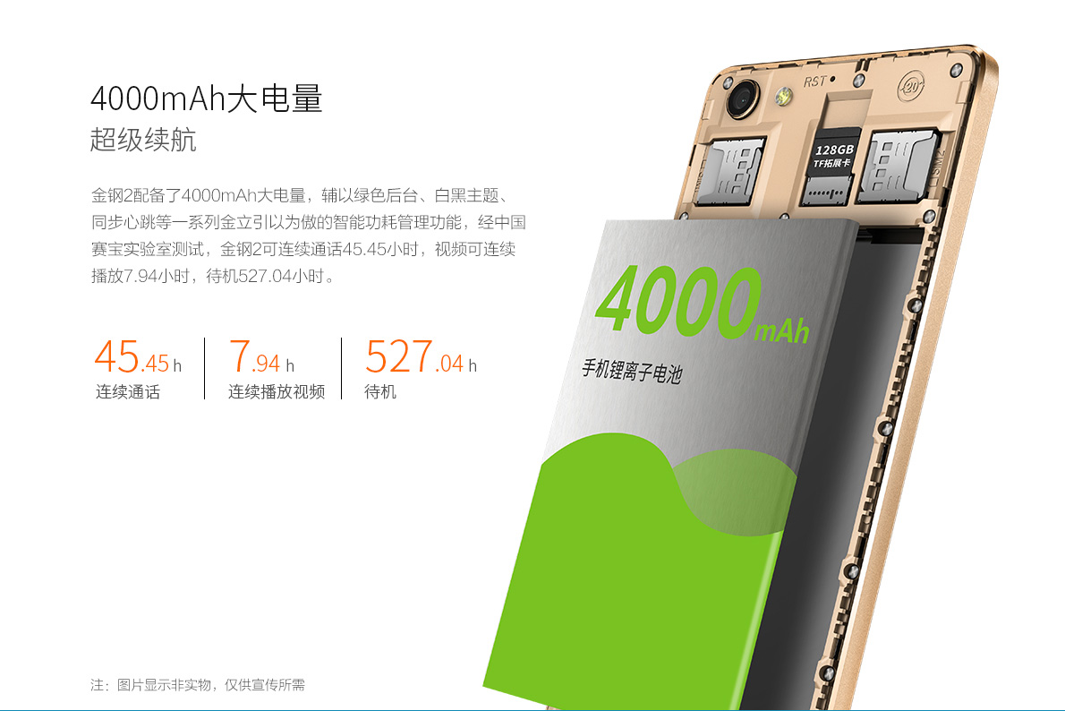 金钢2D4000mAh电池，全网通4GVoLTE，3GB运存现价：¥1299