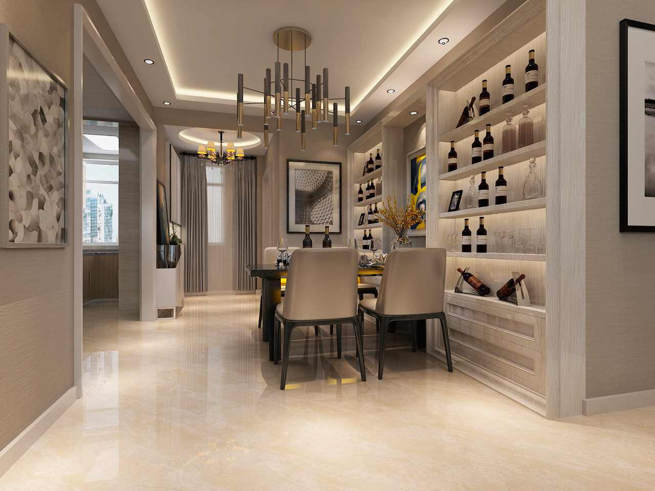 沈阳方林装饰效果图,沈阳方林装修风格图