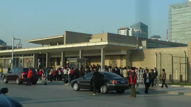 美国大使馆签证攻略,参观美国使馆签证处