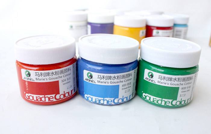 水粉画儿童3-6岁工具教程,学习水粉画简单漂亮的