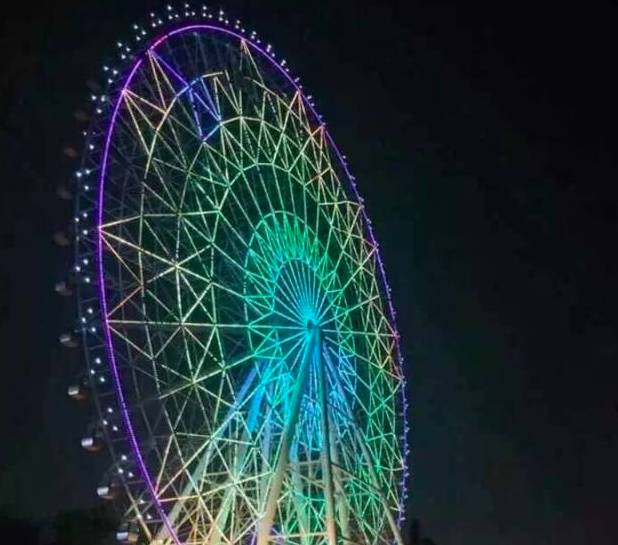 南宁适合晚上去的摩天轮,广西海边摩天轮