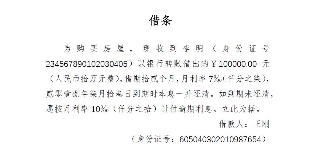 借条怎么写才正规有效又不伤感情,借条上的一字之差怎么写