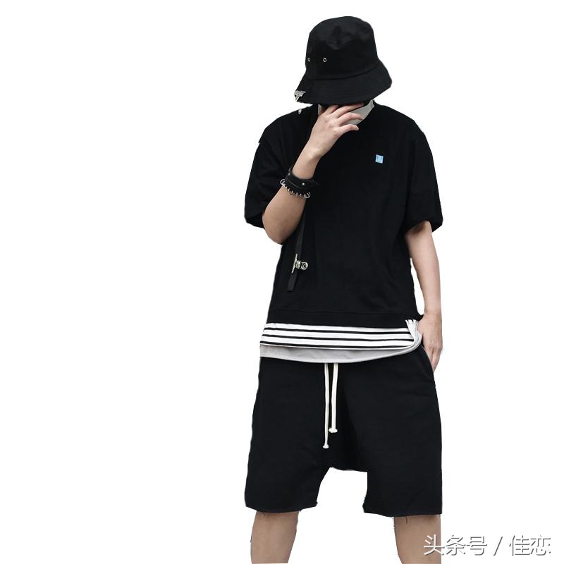 假两件长款上衣如何搭配裤子,假两件紧身上衣蓝色怎么搭配