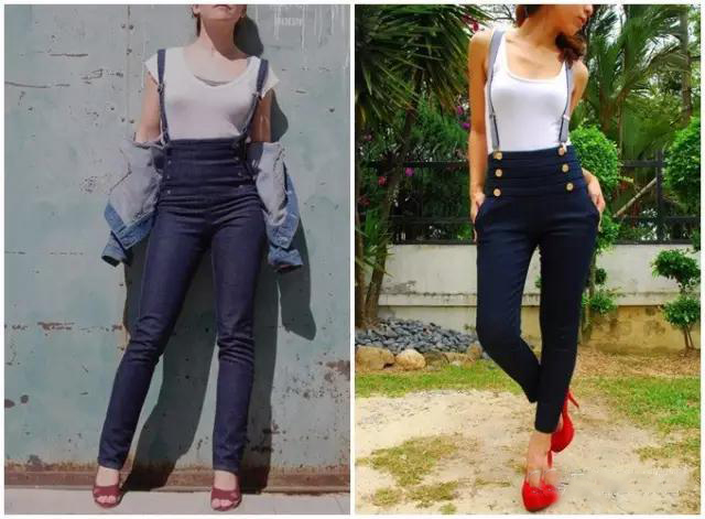 水手裤,水手服夏季穿搭裤子