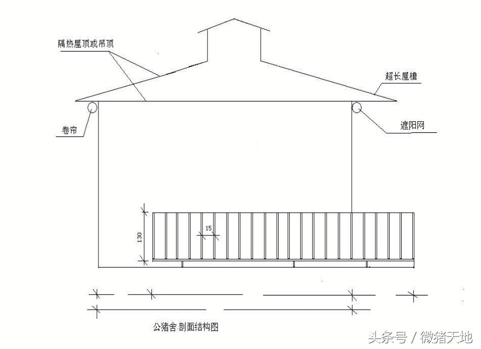 农村100头育肥猪小型猪场设计图,农村小型养猪场设计规划图