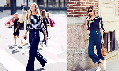 水手裤,水手服夏季穿搭裤子