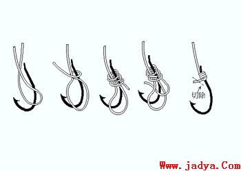 手竿鱼线怎么绑竿子上,钓鱼线与竿的绑法图解