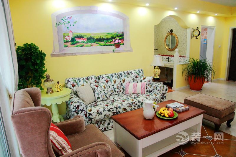 田园家庭装修效果图,田园式家装设计