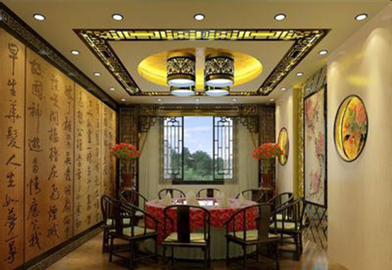 新中式餐馆设计理念,新中式装修轻奢高级感餐馆