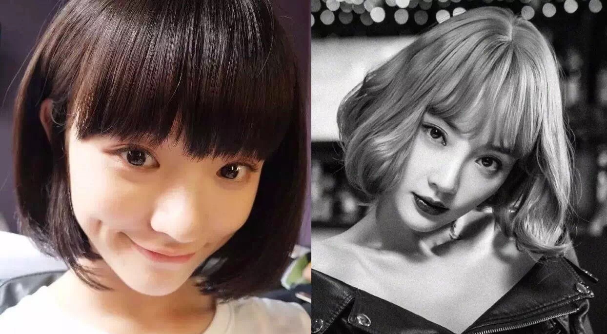 林允儿郑秀晶撞脸图片,林允脸凹陷对比图