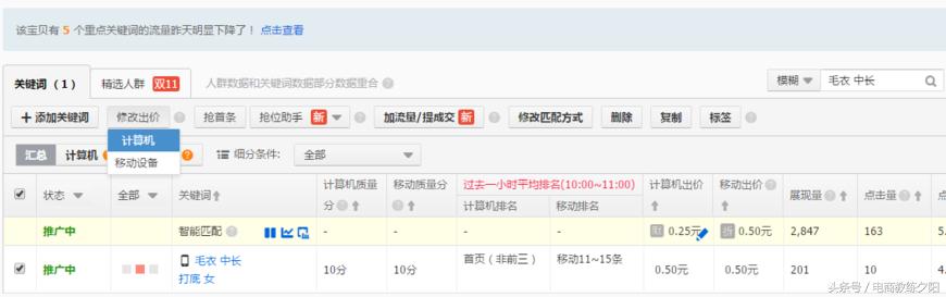 淘宝直通车低价卡位详解,淘宝直通车入门级实操