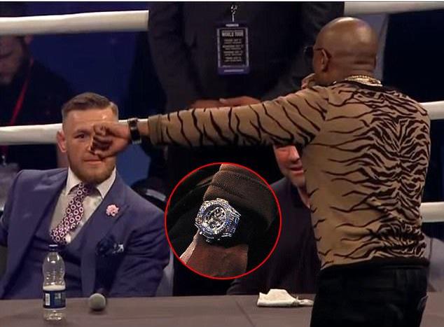 一块表价值950万人民币,“表哥”梅威瑟用它来羞辱嘴炮,并说代表美国人而战