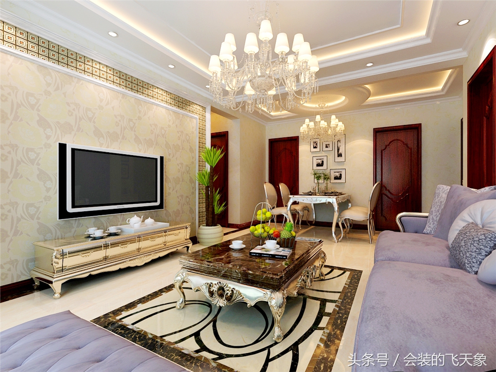 沈阳九洲御璟内部装修,九洲御府二室装修效果图