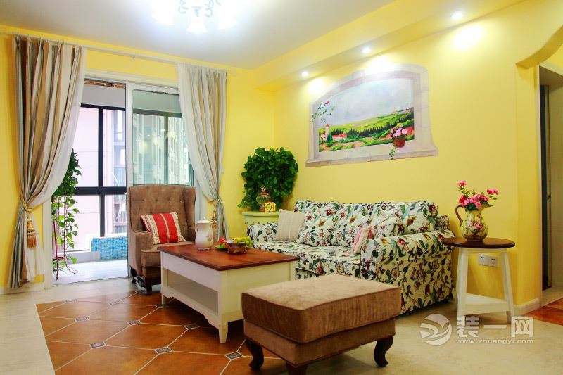 田园家庭装修效果图,田园式家装设计