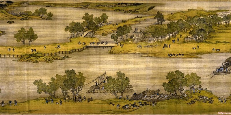 清明上河图整卷,仇英清明上河图全卷