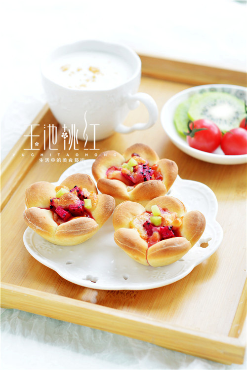 花朵水果拼盘,花朵水果儿童