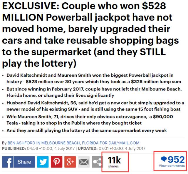 夫妇买彩票中了两千万隐瞒儿子,买彩票中4亿后三天才发现中奖