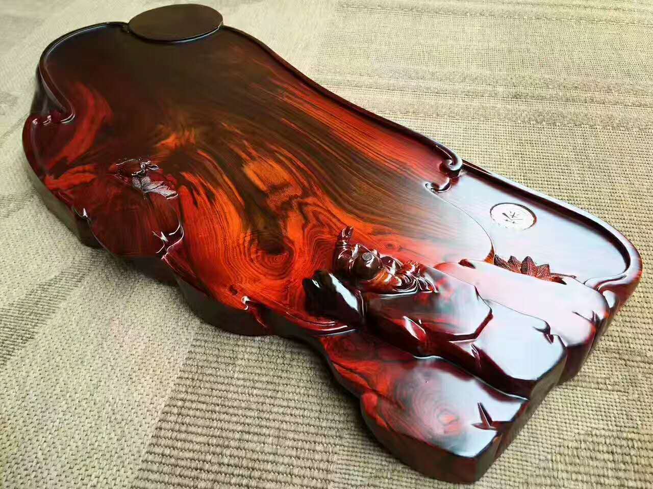 根雕茶盘精工细品,根雕茶盘老料