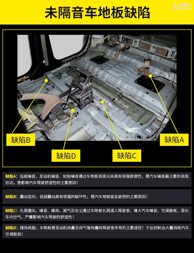 丰田卡罗拉地板隔音,丰田卡罗拉四门做隔音