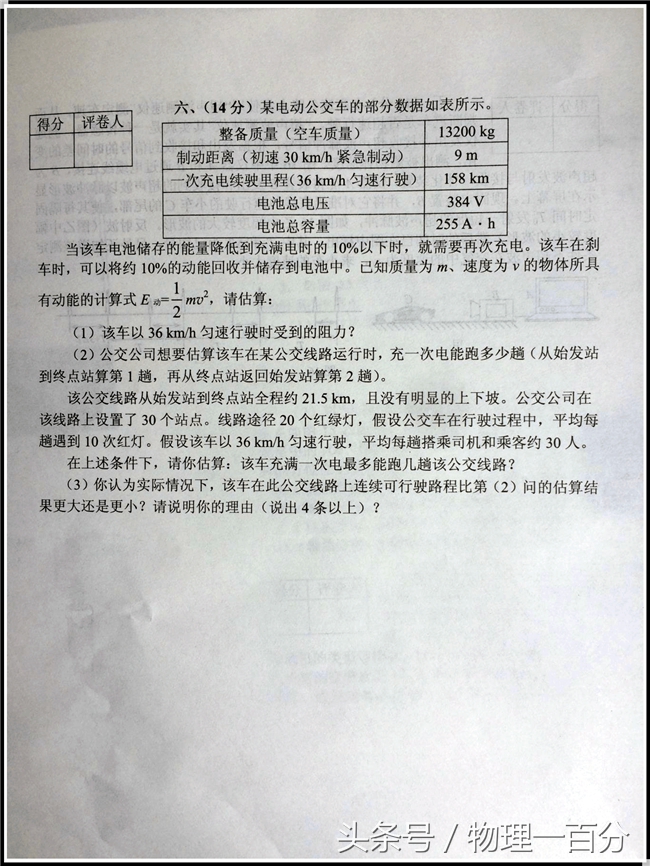 1997全国初中物理竞赛7道题,全国中学生物理竞赛满分