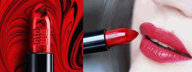 李一桐涂偏黑口红,李一桐唇纹