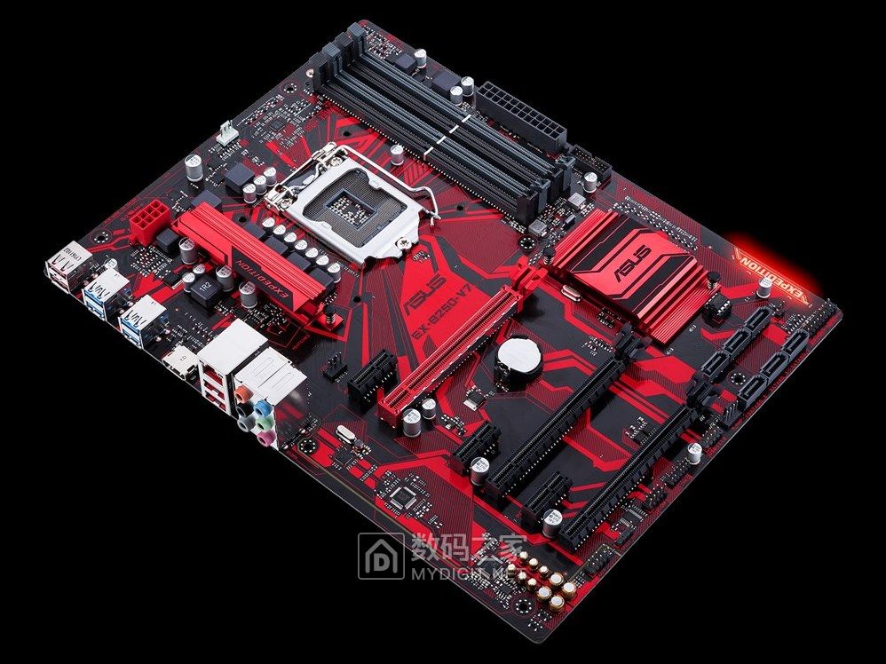 华硕ex-b250m-v主板图片,华硕exb250主板怎么设置