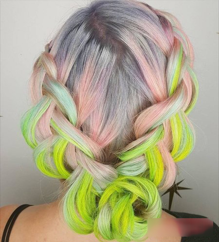 适合编头发的简单编发,自己编刘海辫子发型教程