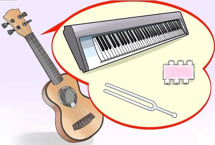 吉他尤克里里贝斯小提琴怎么调音,一弦吉他调音怎么调