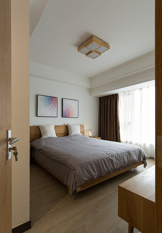 家装案例分享140现代简约风,装修原木风13万自己设计